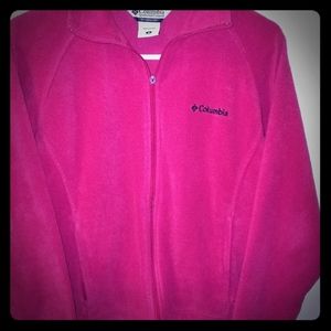 Columbia fleece pink sz m
